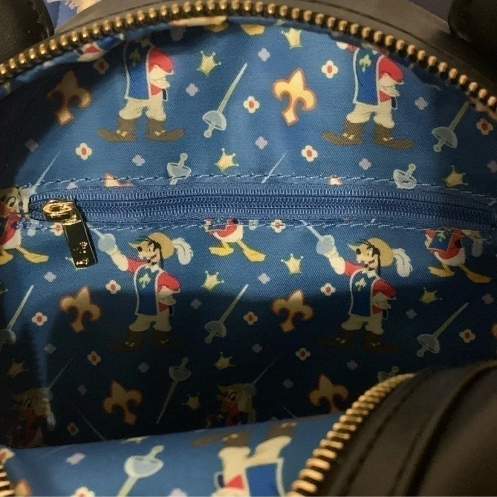 NWT. LOUNGEFLY x DISNEY Three Musketeers Mickey Mouse Backpack